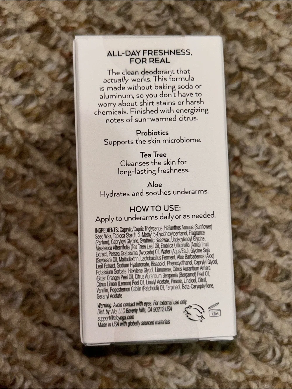 ALO Supernatural Deodorant - Fresh Citrus